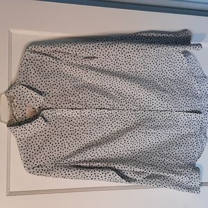 a new day Heart Print Button Down Small